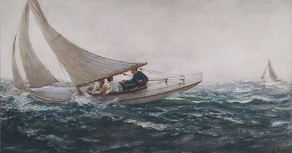 Navegando libre de Charles Napier Hemy