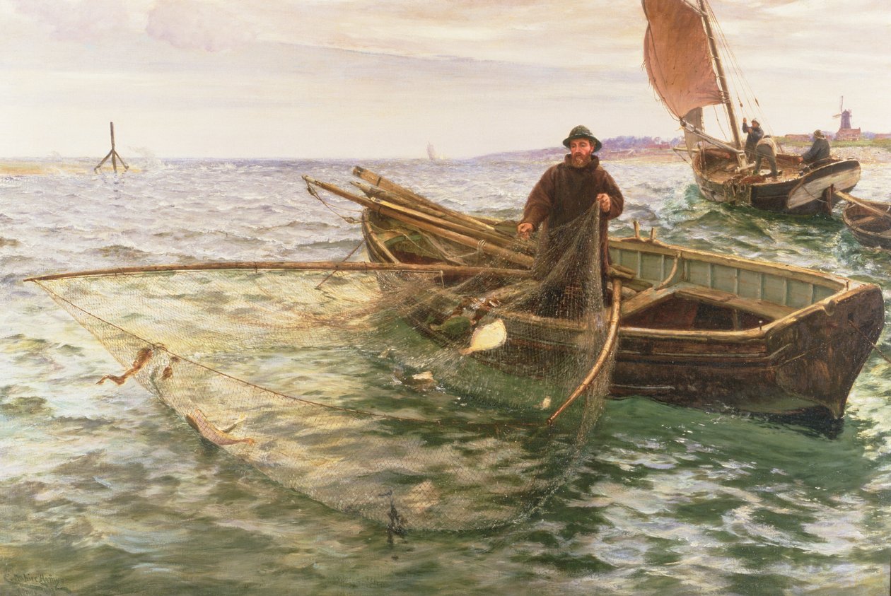 El pescador, 1888 de Charles Napier Hemy