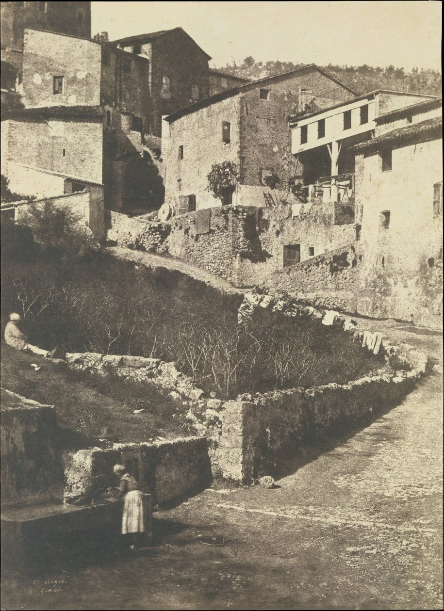 Una calle en Grasse, 1852 de Charles Nègre