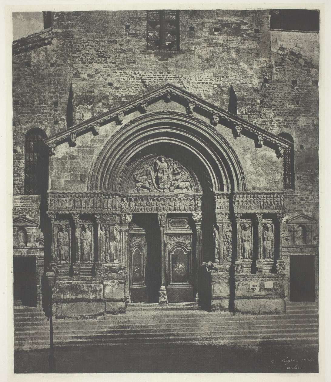 Arles: El pórtico oeste de Saint-Trophime de Charles Nègre