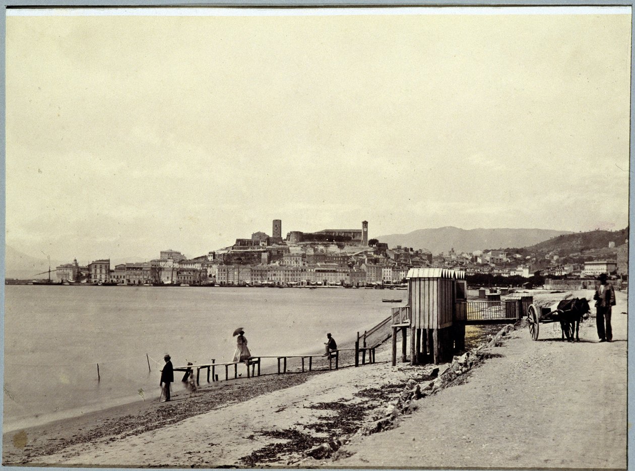 Playa de Cannes - Fotografía de Charles Nègre de Charles Nègre