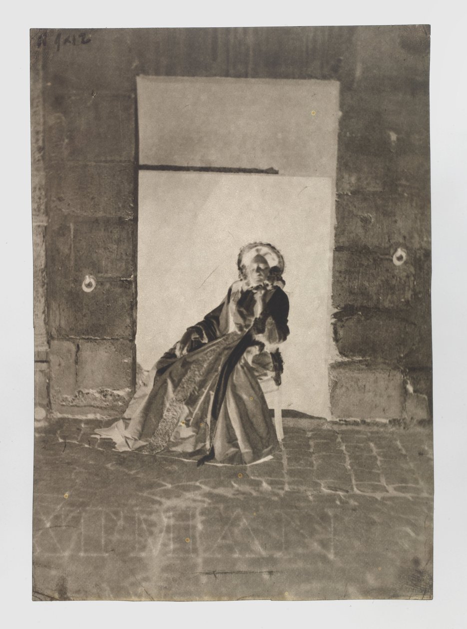 Retrato de una mujer sentada desconocida de Charles Nègre