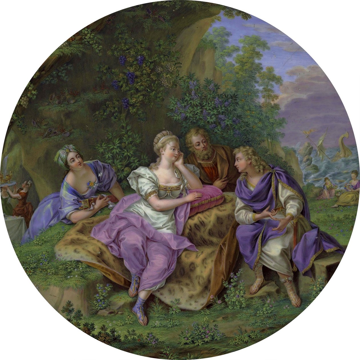 Guéridon de Elżbieta Grabowska (detalle) de Charles Nicolas Dodin