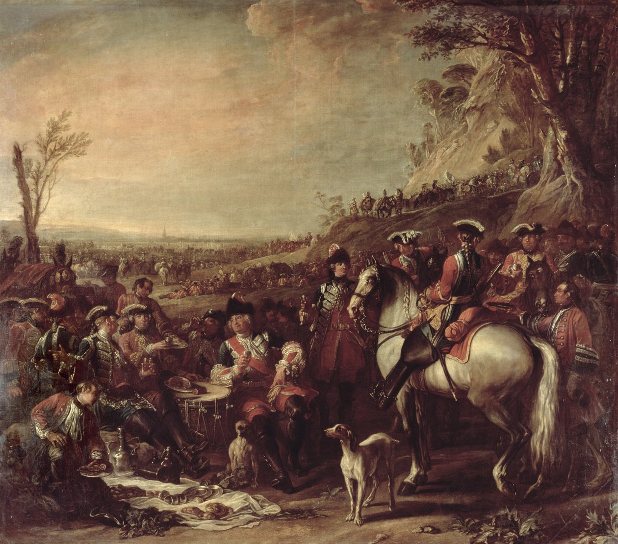 Dragones montados de la Casa del Rey, 1737 de Charles Parrocel