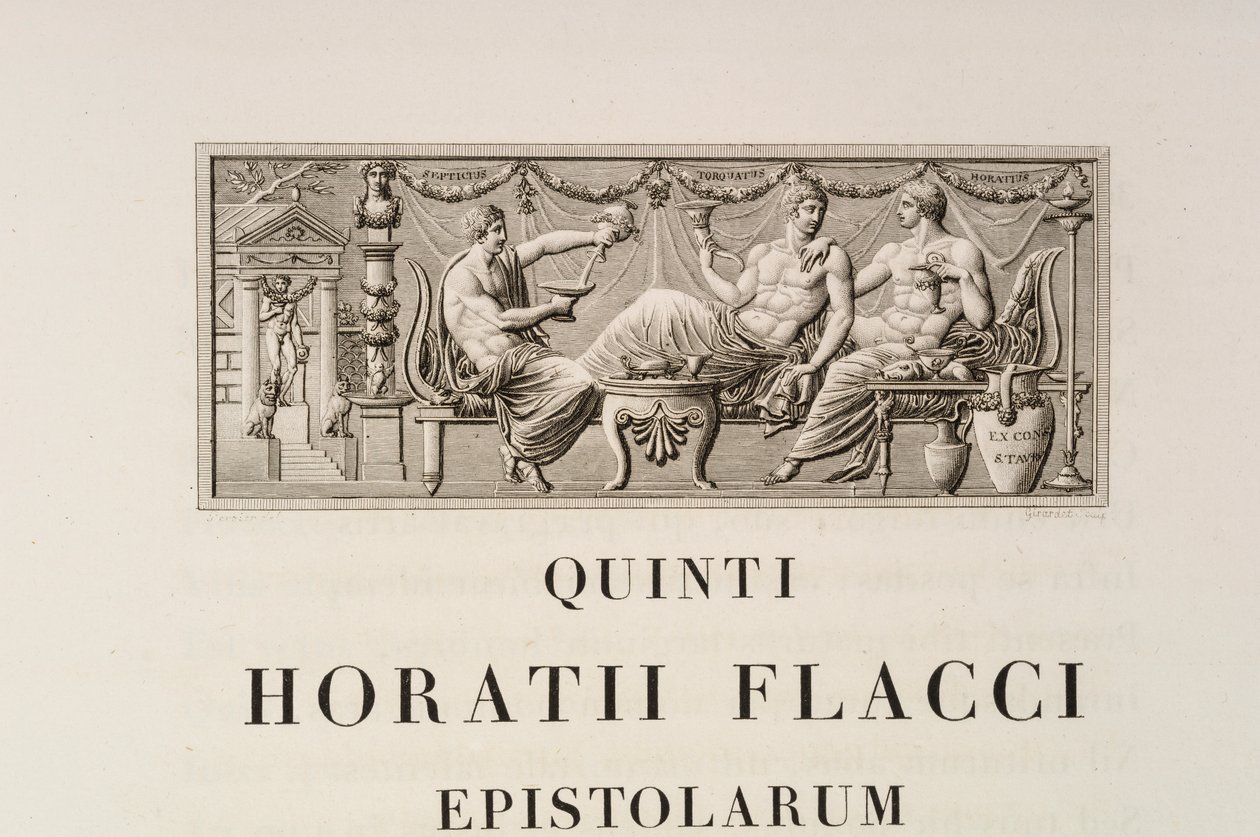 Página de Quintus Horatius Flaccus de Charles Percier