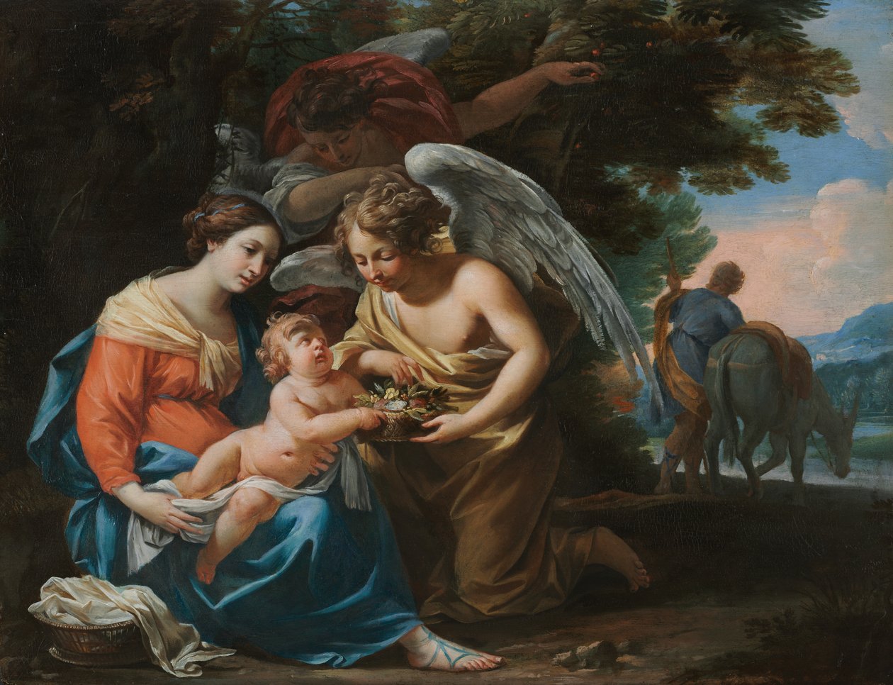 Rest on the Flight into Egypt de Charles Poërson