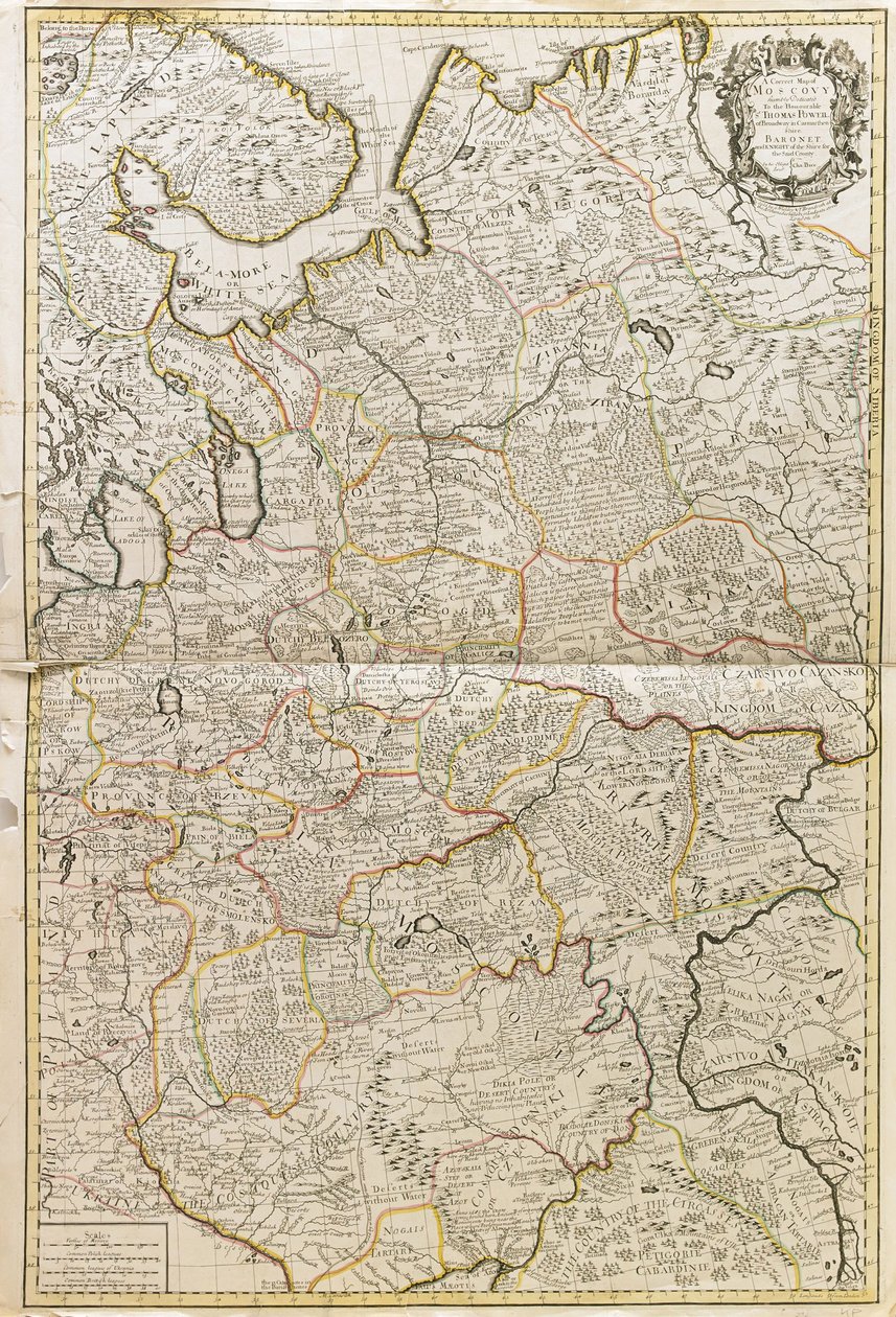 Mapa de Moscovia de Charles Price