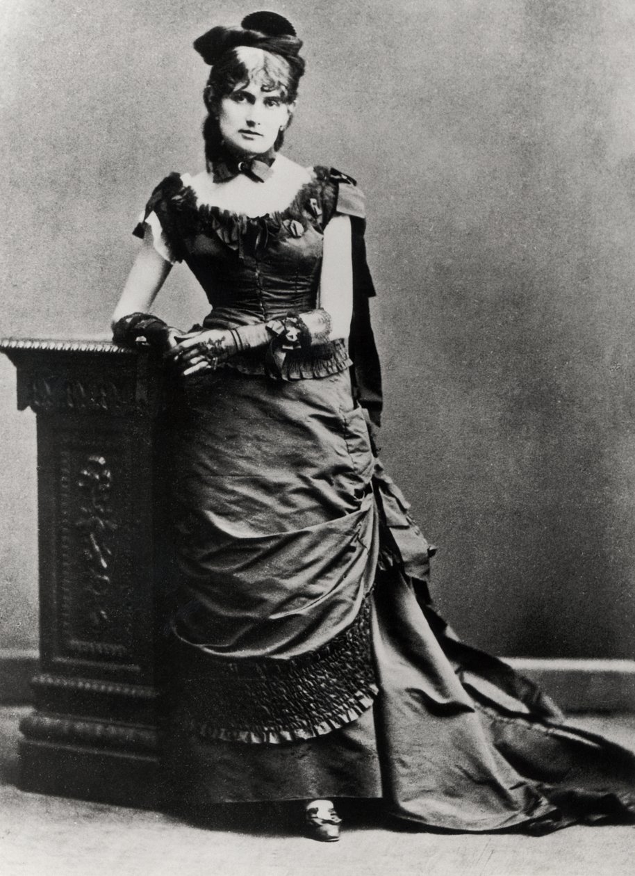 Berthe Morisot (1841-95) (foto en blanco y negro) de Charles Reutlinger