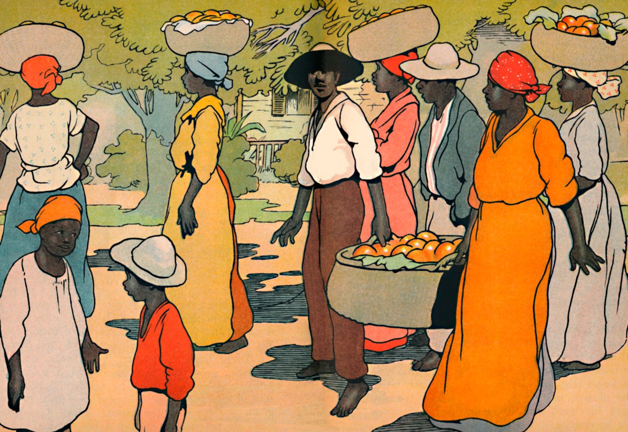 Yendo al mercado, 1912 de Charles Robinson