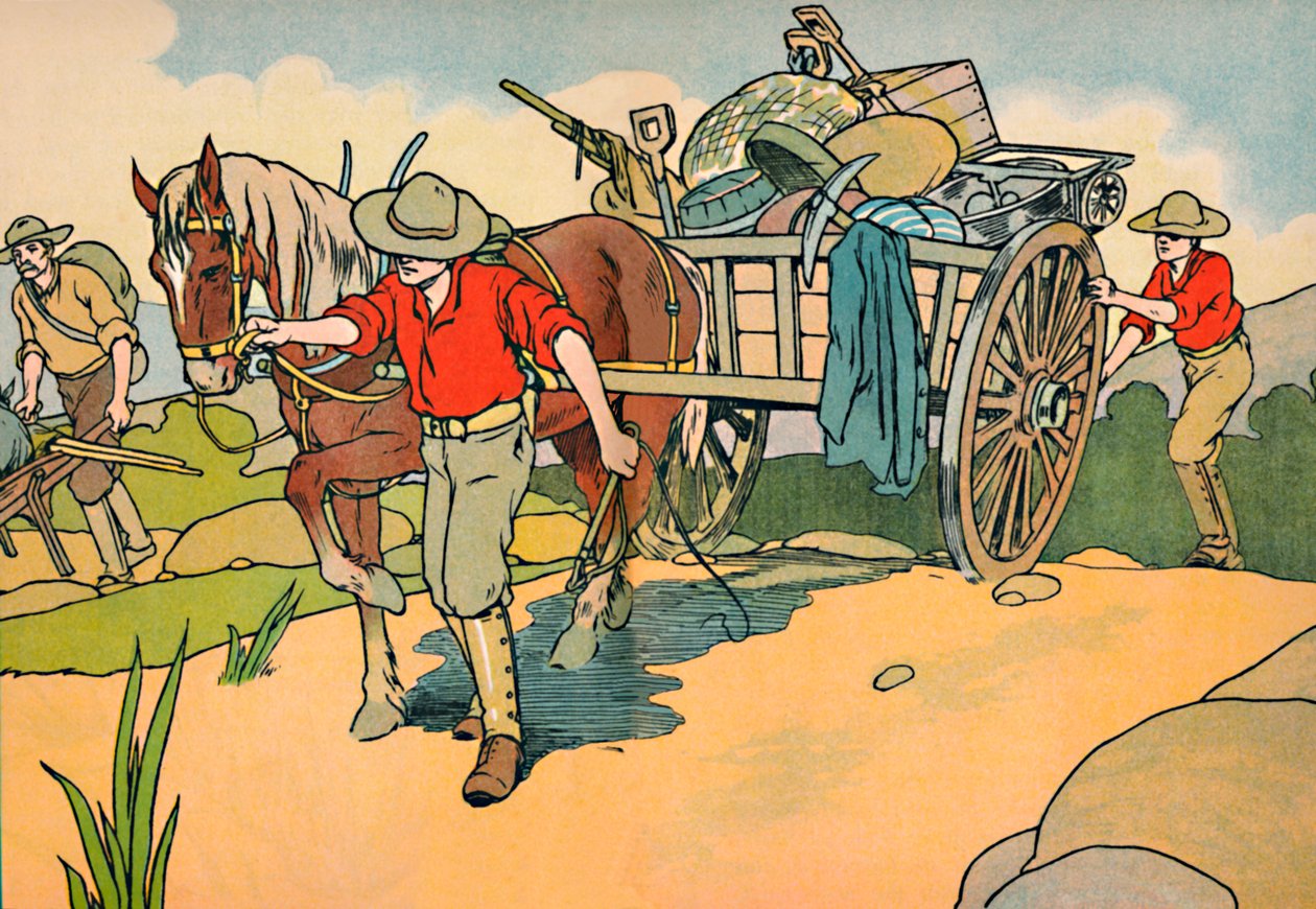 Rumbo a los campos de oro, 1912 de Charles Robinson