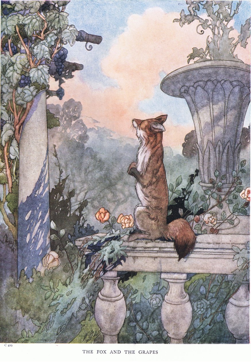 El zorro y las uvas de Charles Robinson