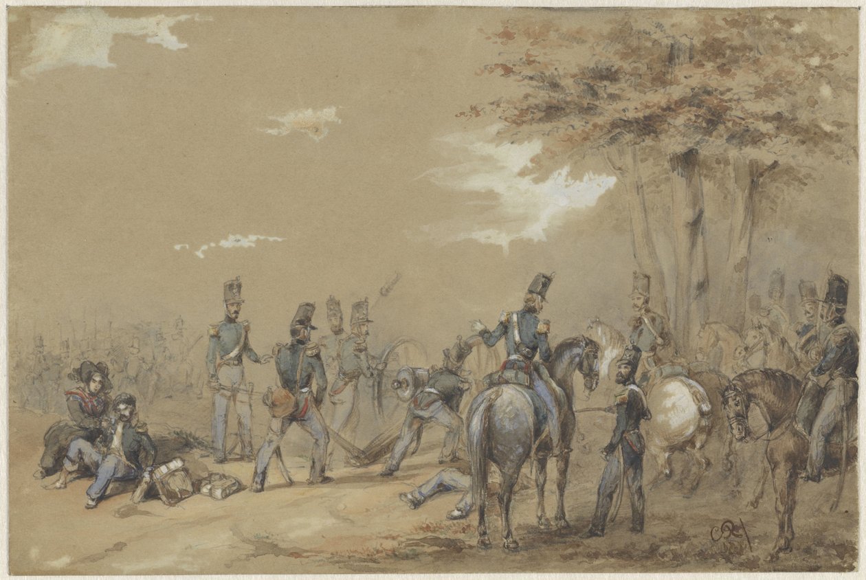 Infantería en combate de Charles Rochussen