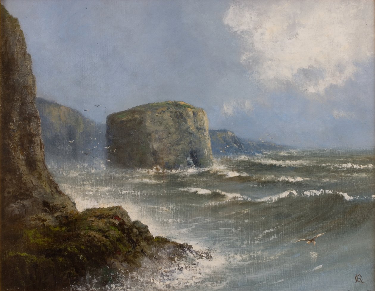 Marsden Rock (óleo sobre tabla) de Charles Rutherford