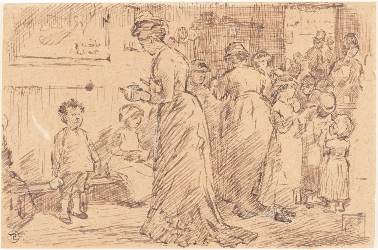 Buffet de estación de Charles Samuel Keene