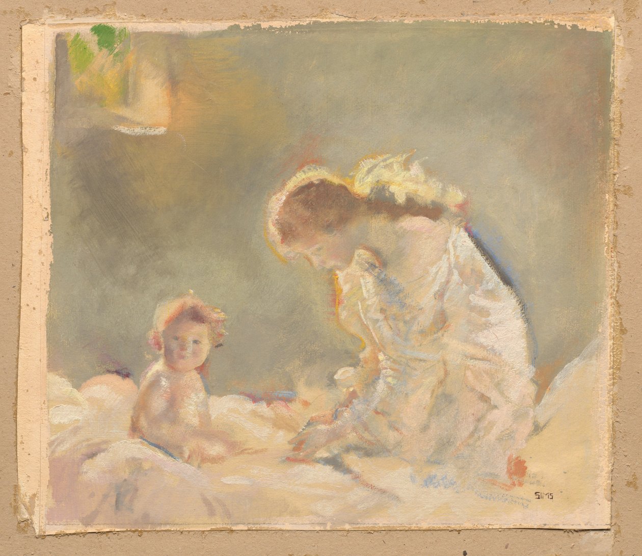 Adoración infantil de Charles Sims