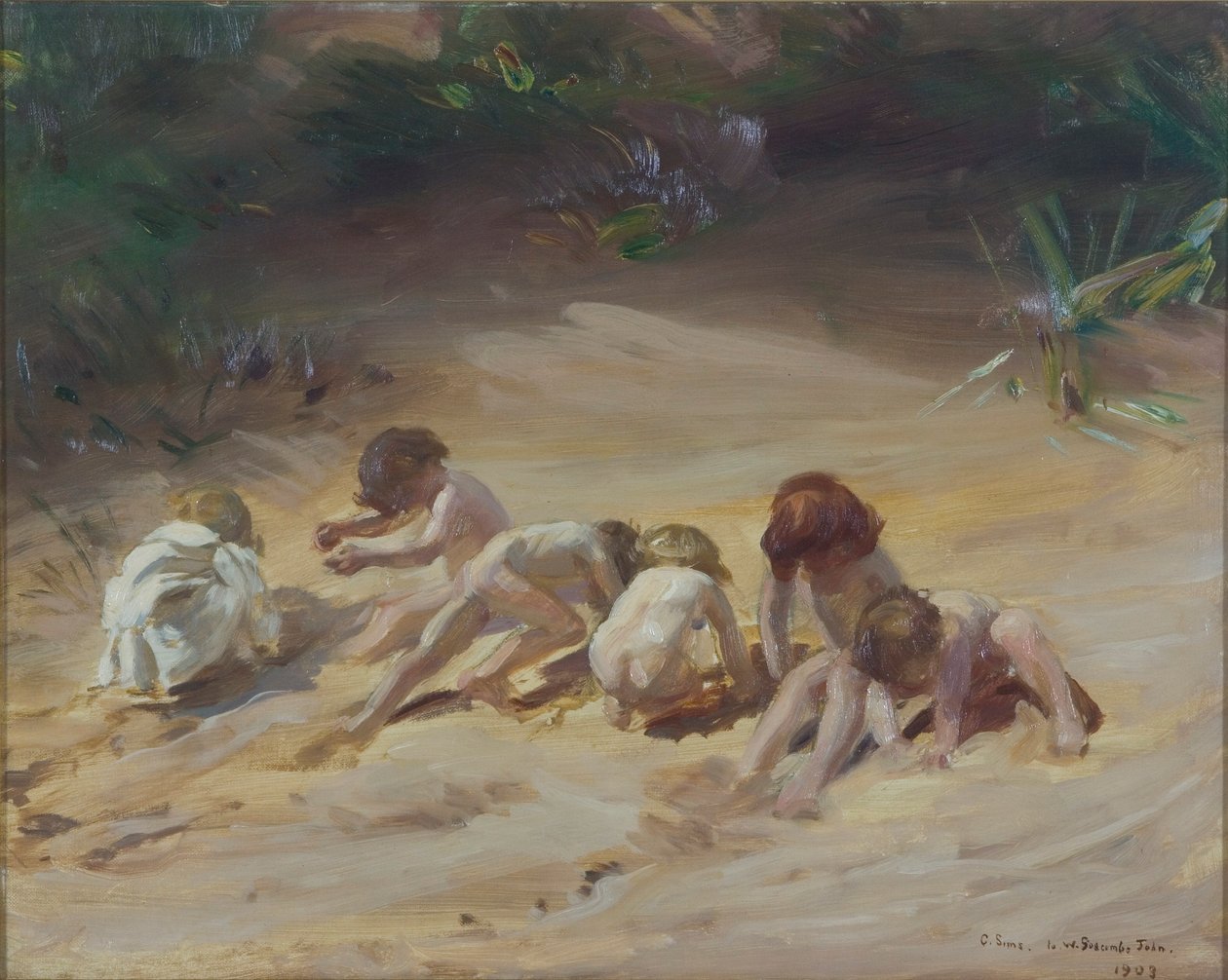 Niños jugando, 1903 de Charles Sims