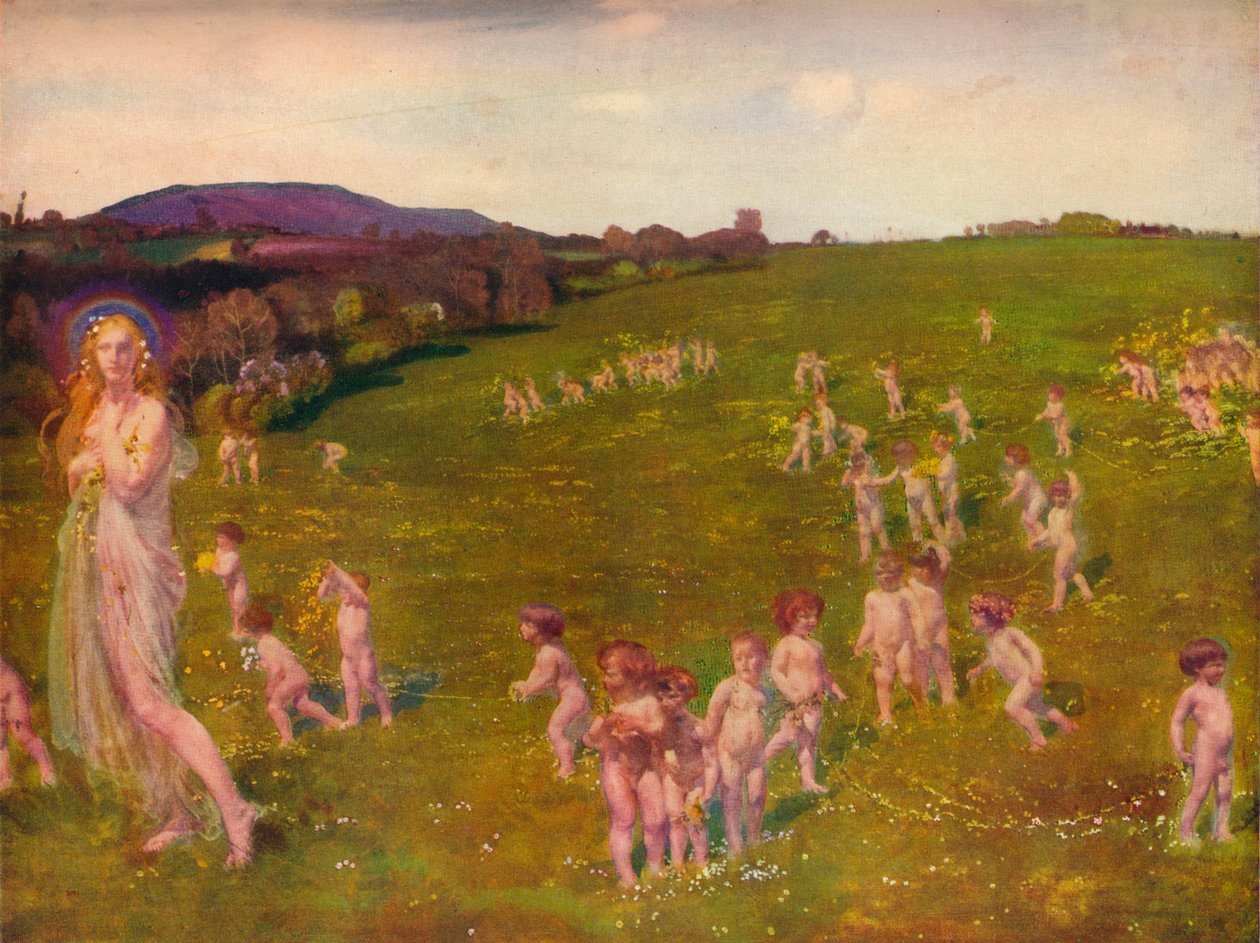 La llegada de la primavera, 1913 de Charles Sims