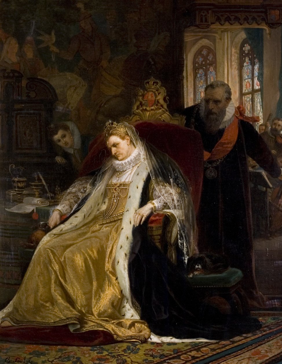 Una Elizabeth preocupada, finales del siglo XIX de Charles Soubre