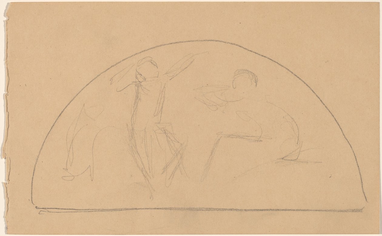 Estudio para una luneta de Charles Sprague Pearce