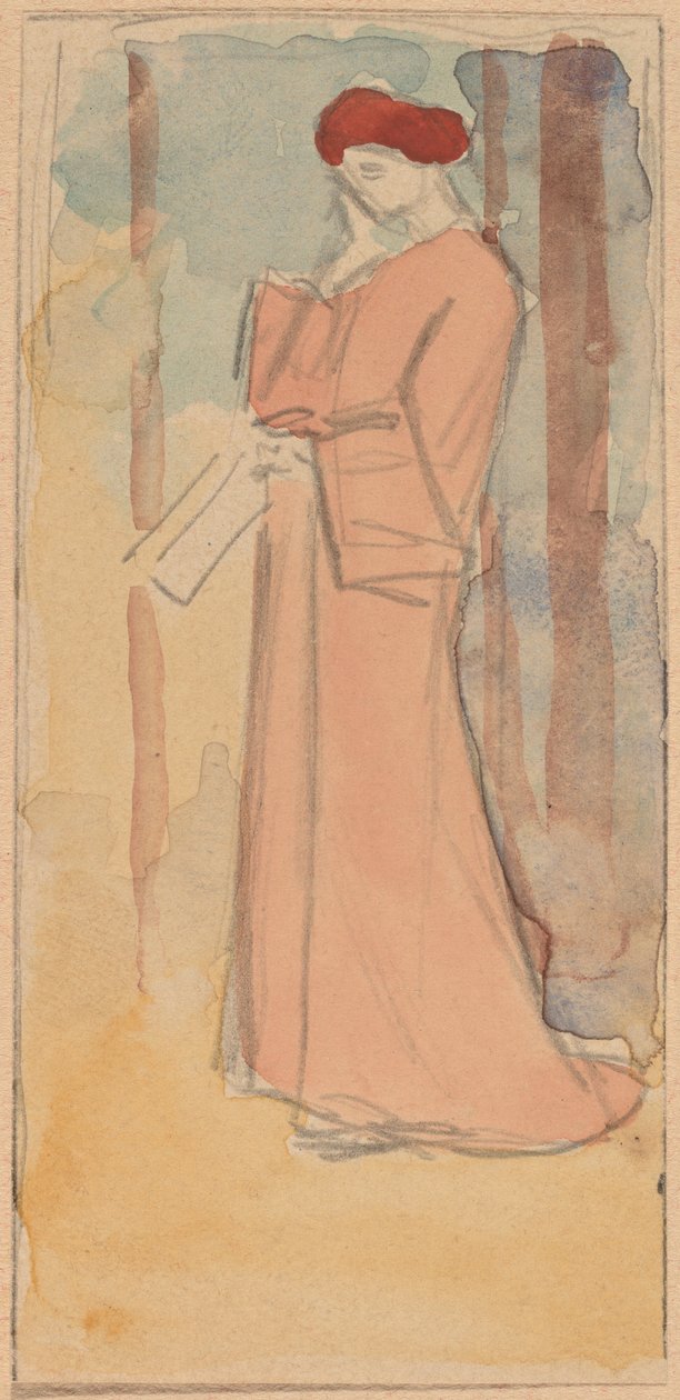 Estudio para un panel de Charles Sprague Pearce