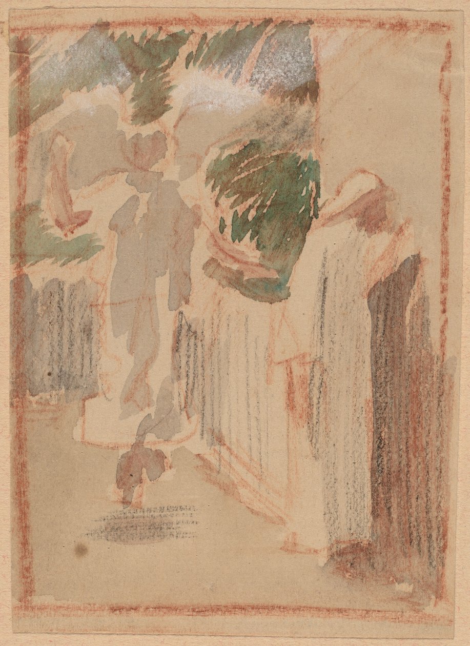 Estudio para un panel de Charles Sprague Pearce