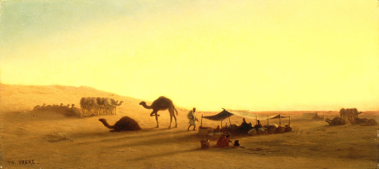 Un campamento árabe de Charles Theodore Frere