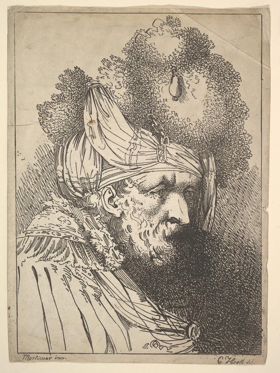 Cabeza oriental, ca. 1803 de Charles Theodosius Heath