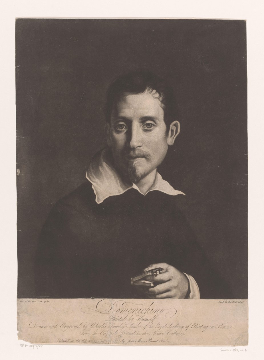 Portret de Domenichino Domenichino (título sobre objeto) de Charles Townley