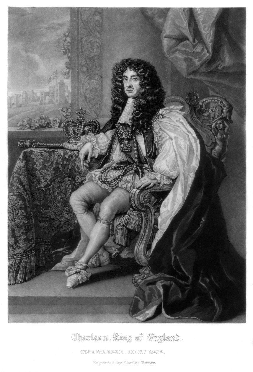 Carlos II, Rey de Inglaterra, 1816 de Charles Turner