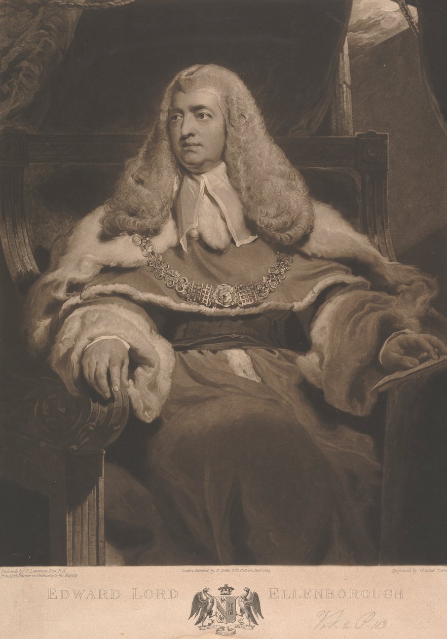 Edward Law, 1er Barón de Ellenborough de Charles Turner