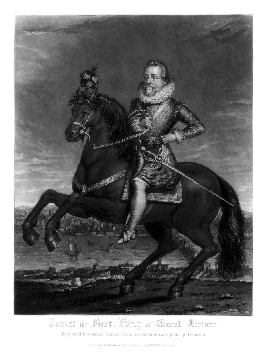 Jacobo I, Rey de Gran Bretaña, 1816 de Charles Turner