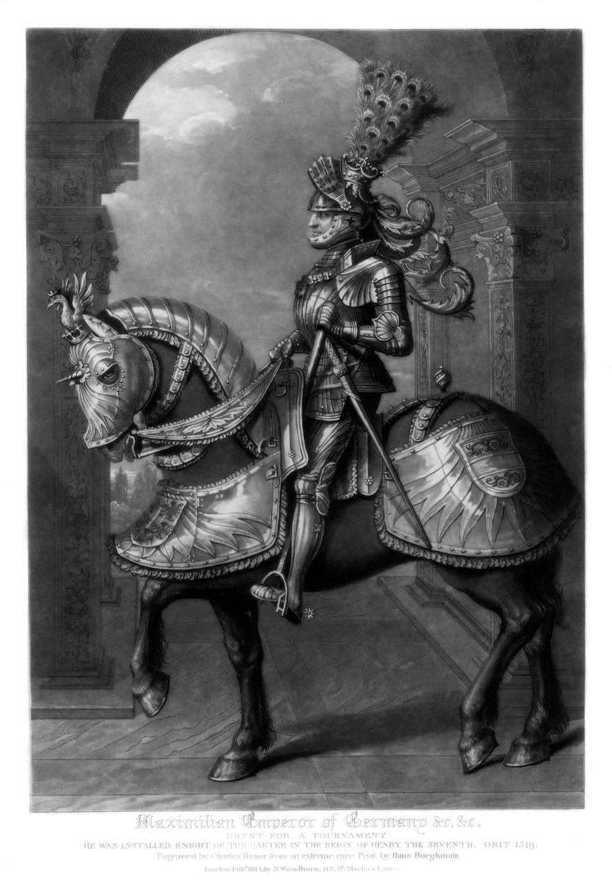Maximiliano I, emperador del Sacro Imperio Romano, 1816 de Charles Turner