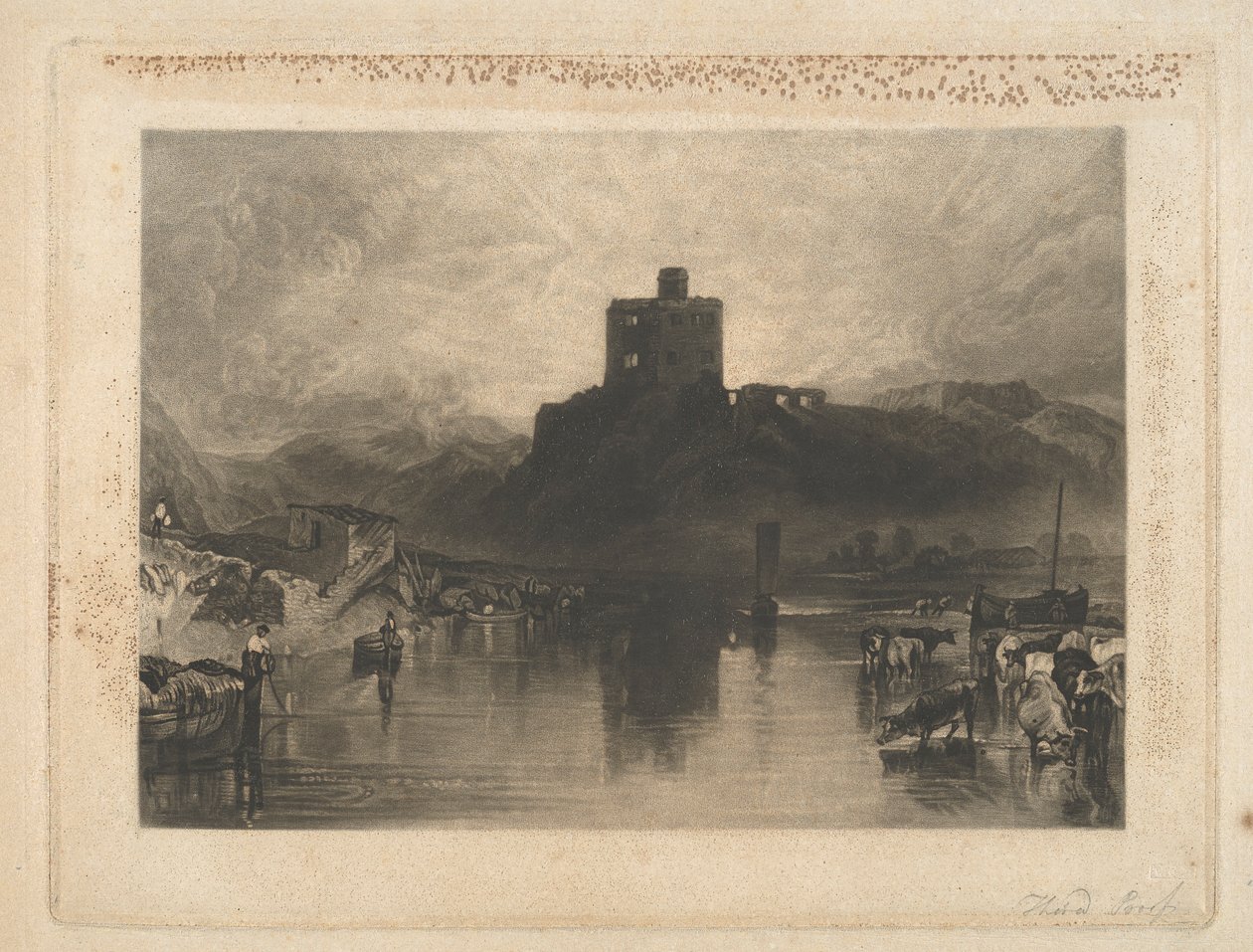 Castillo de Norham, en el río Tweed de Charles Turner
