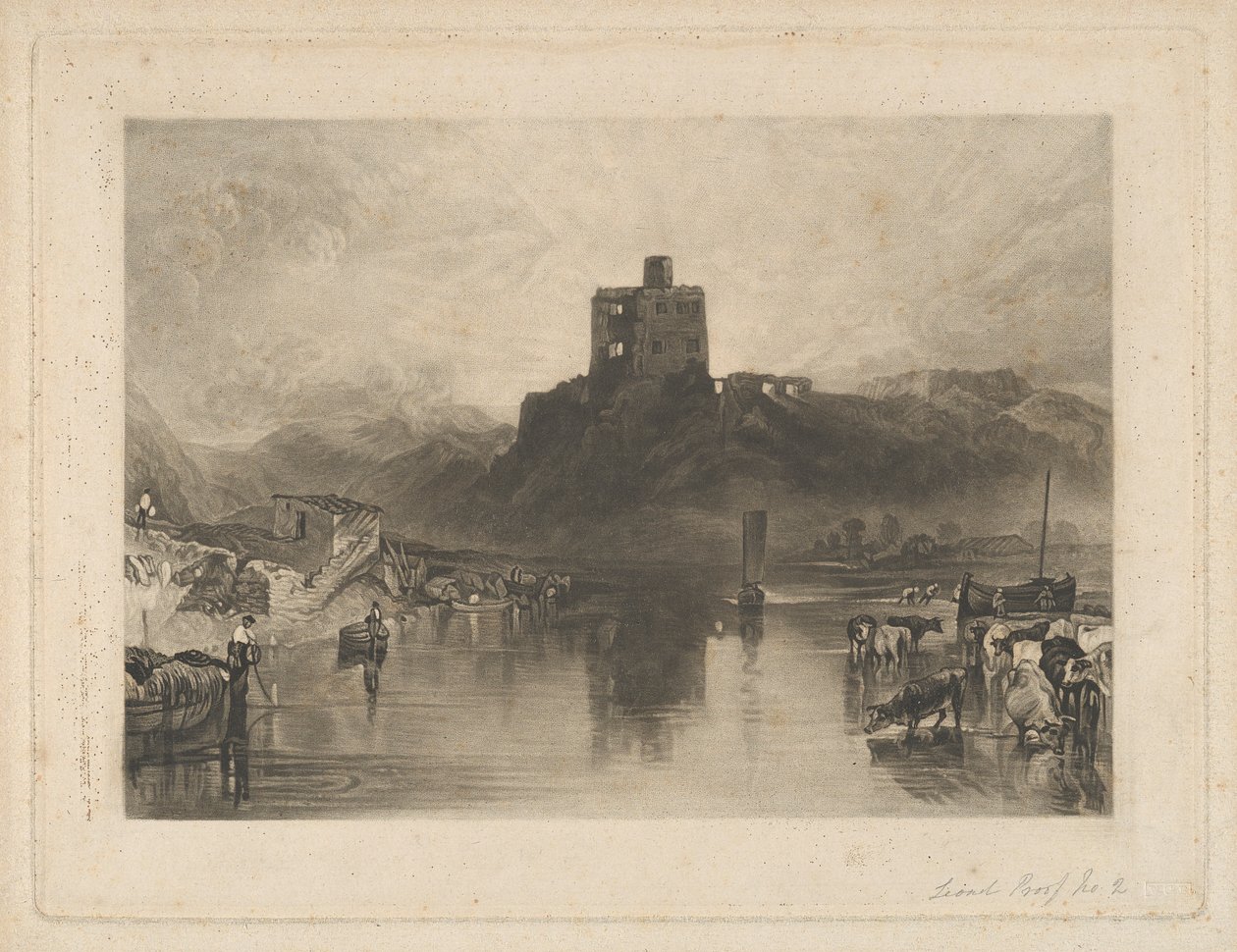 Castillo de Norham, en el río Tweed de Charles Turner