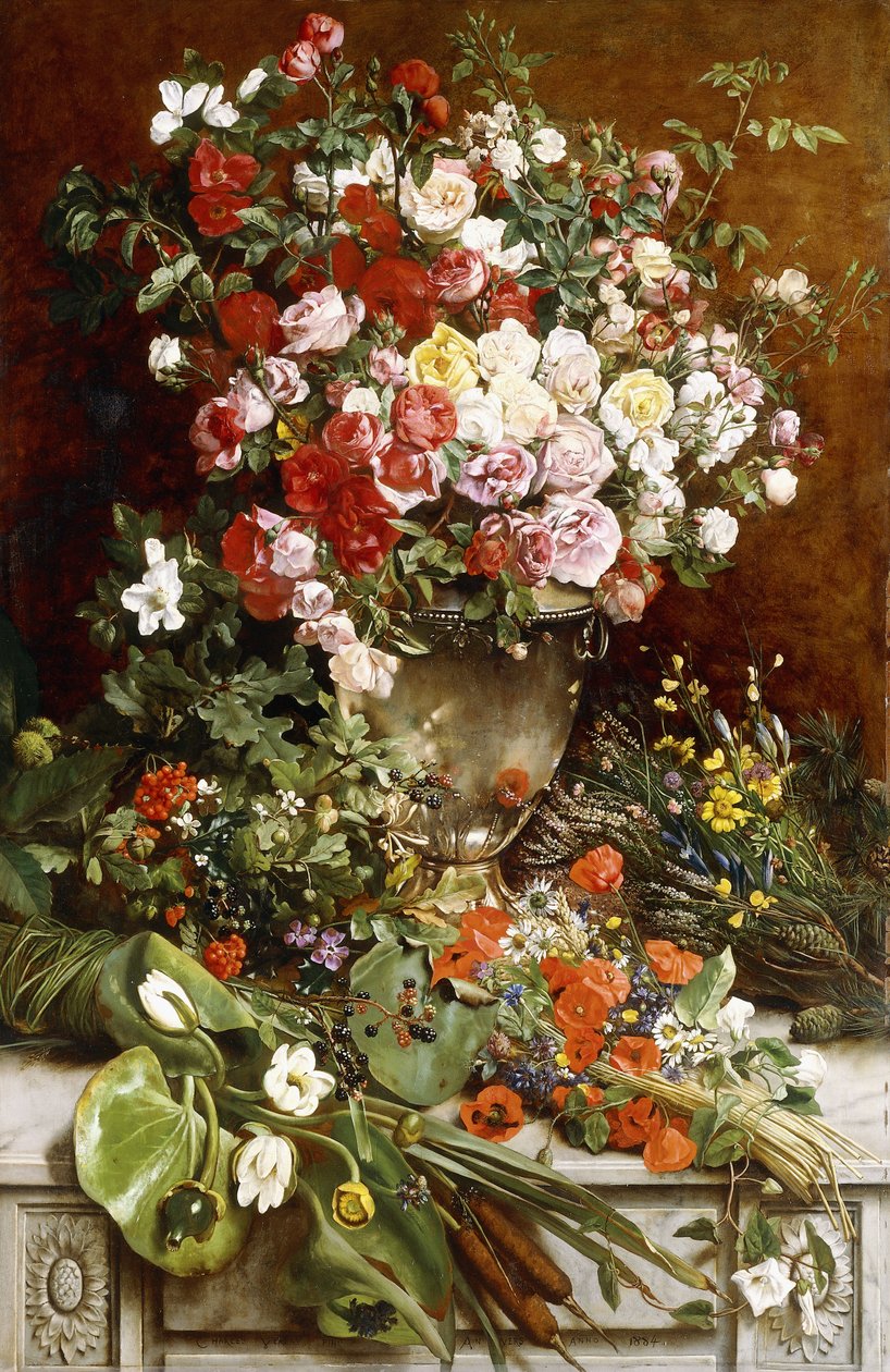 Homenaje a la reina de las flores de Charles Verlat