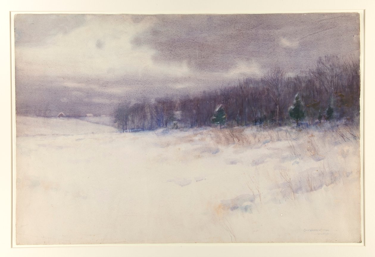 Sin título [Paisaje invernal - Nueva Jersey] de Charles Warren Eaton