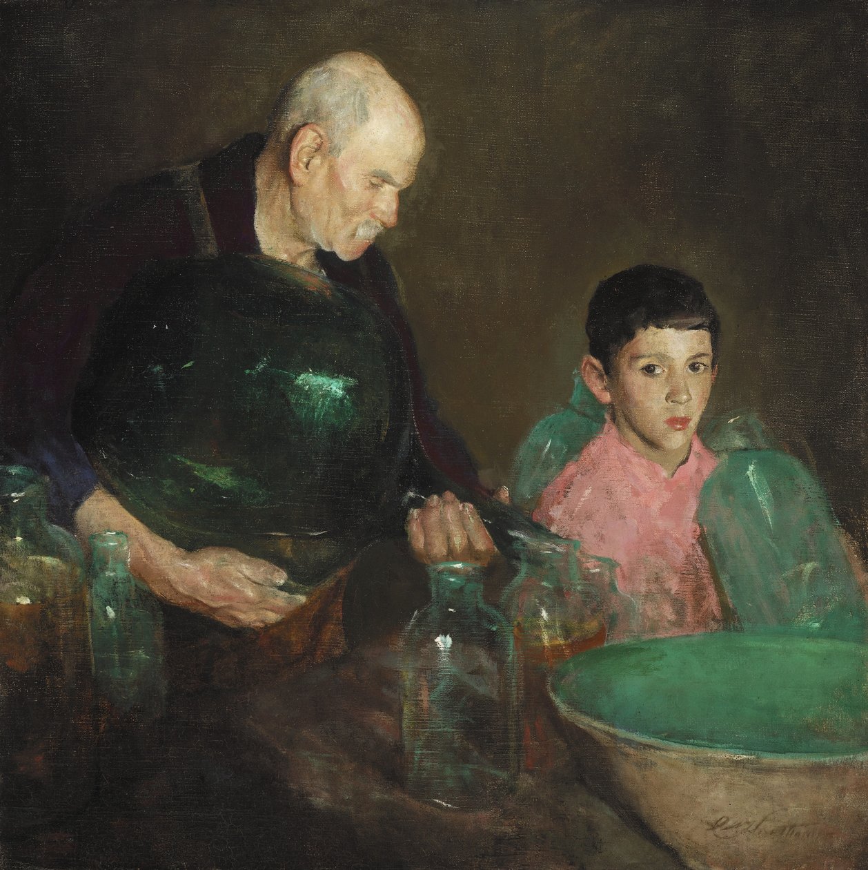 Refinando petróleo de Charles Webster Hawthorne