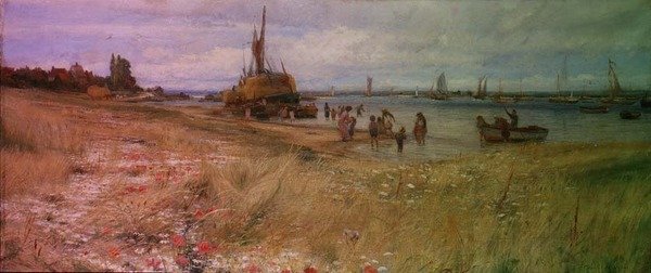 Escena costera de Charles William Wyllie