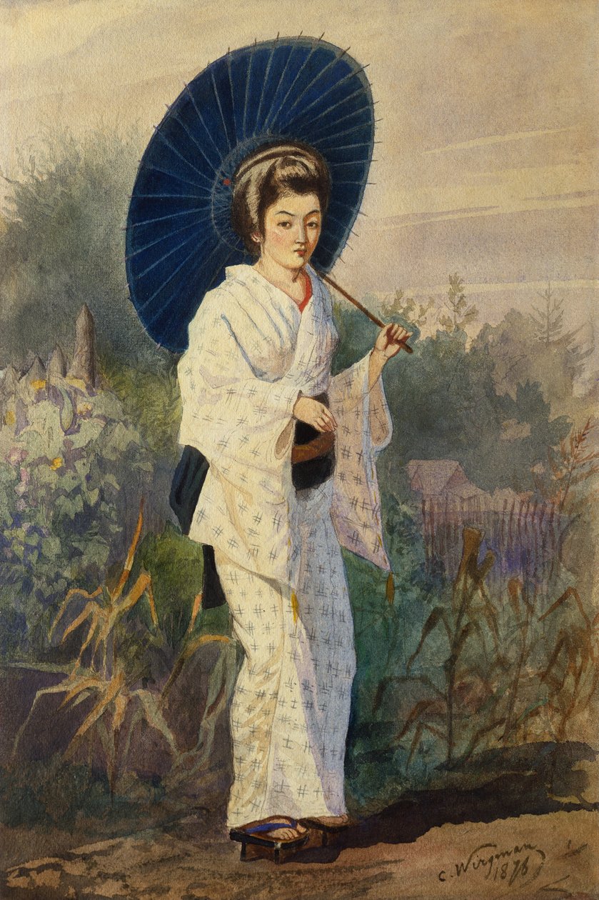 una mujer japonesa de Charles Wirgman