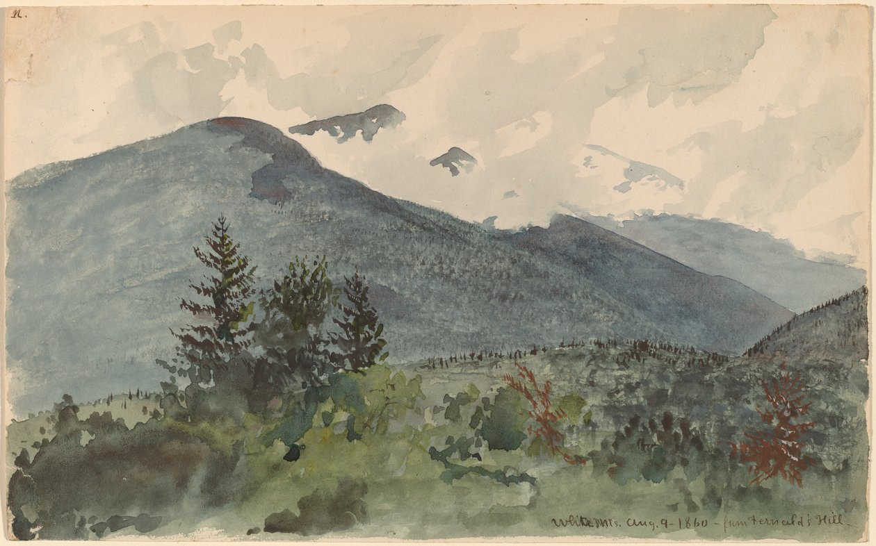 Montañas Blancas desde la Colina de Fernald de Charles de Wolf Brownell