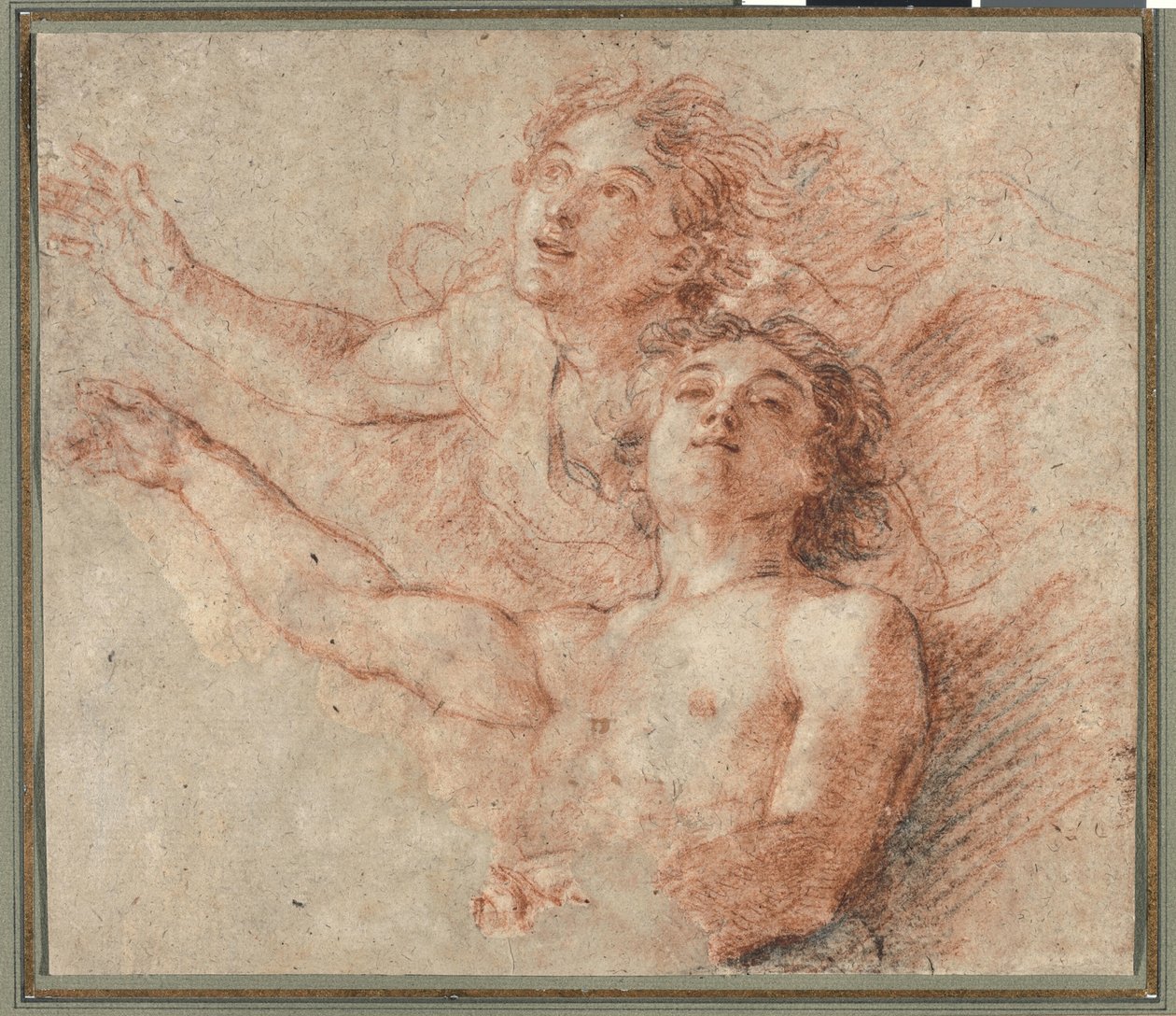 Dos ángeles en vuelo de Charles de la Fosse
