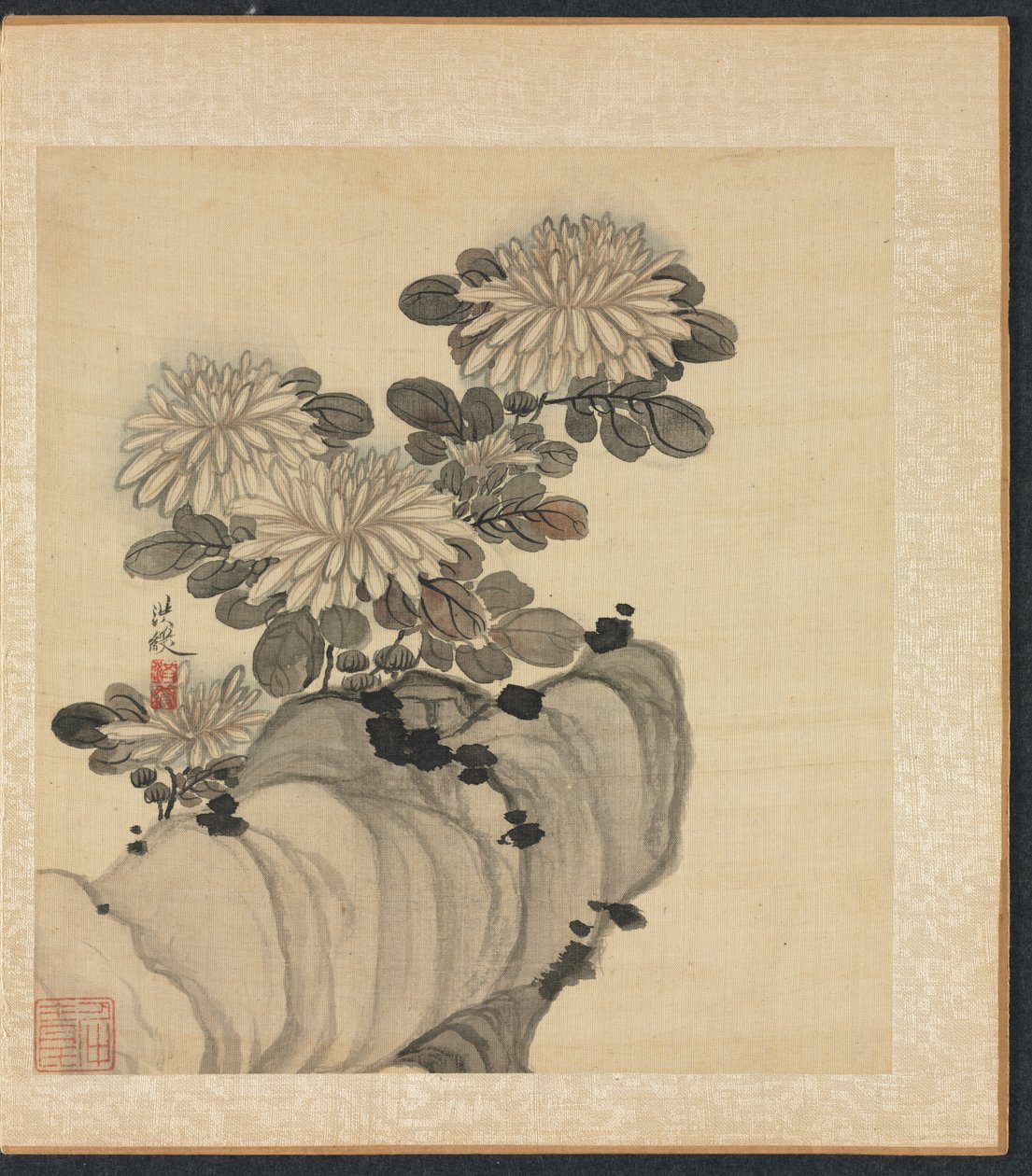 Paintings after Ancient Masters: Chrysanthemum and Rock de Chen Hongshou
