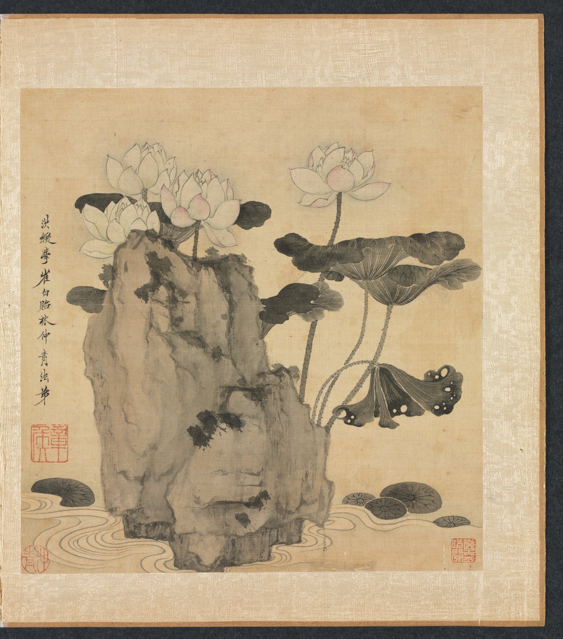 Paintings after Ancient Masters: Lotus and Rocks de Chen Hongshou