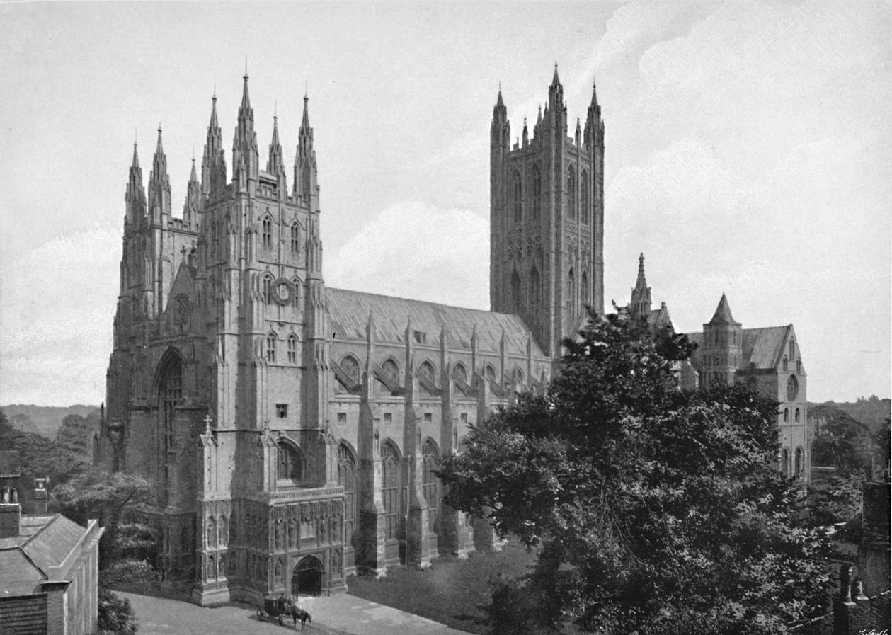 Catedral de Canterbury, c. 1896 de Chester Vaughan