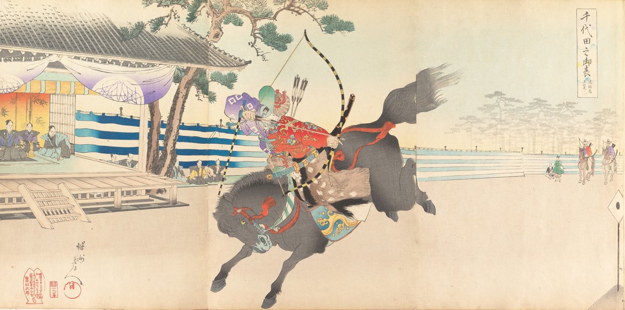 Álbum de Hombres del Castillo de Chiyoda, 1897 de Chikanobu Yoshu