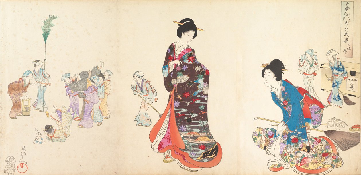 Álbum de Mujeres del Castillo de Chiyoda, 1895 de Chikanobu Yoshu