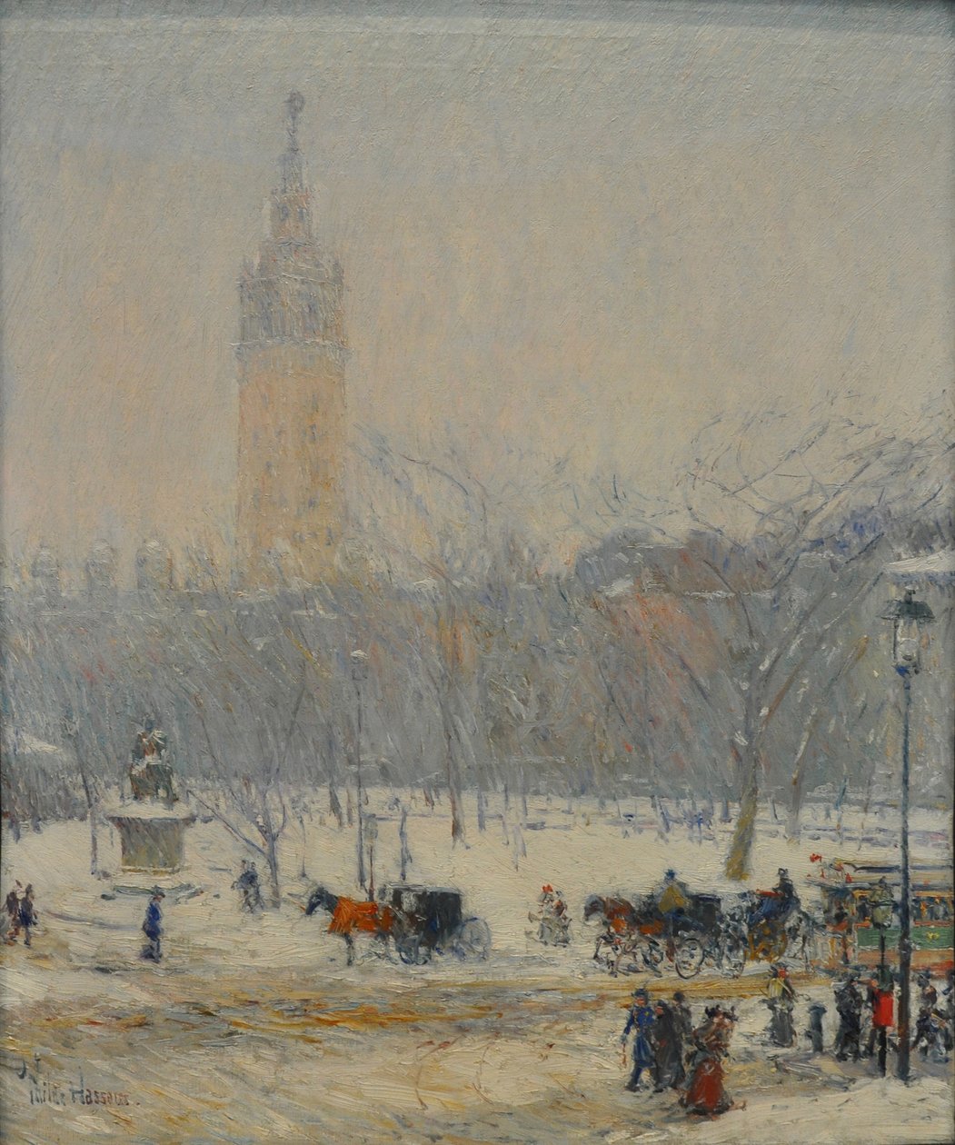 Tormenta de nieve, Madison Square de Childe Hassam