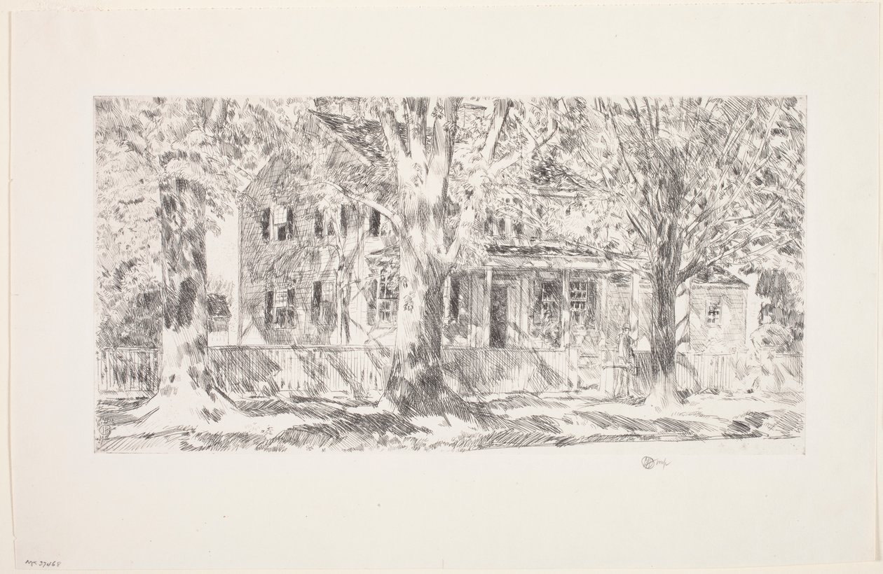 Casa en Main Street, East Hampton de Childe Frederick Hassam