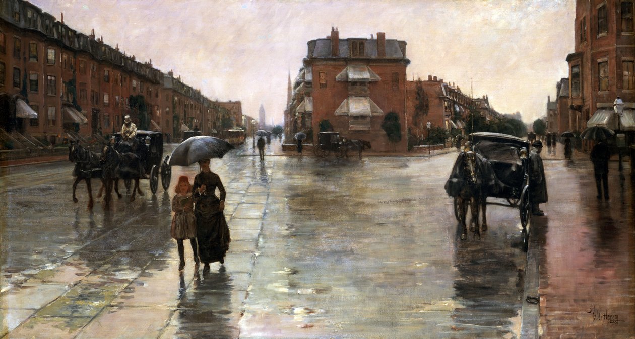 Día lluvioso, Boston de Childe Frederick Hassam