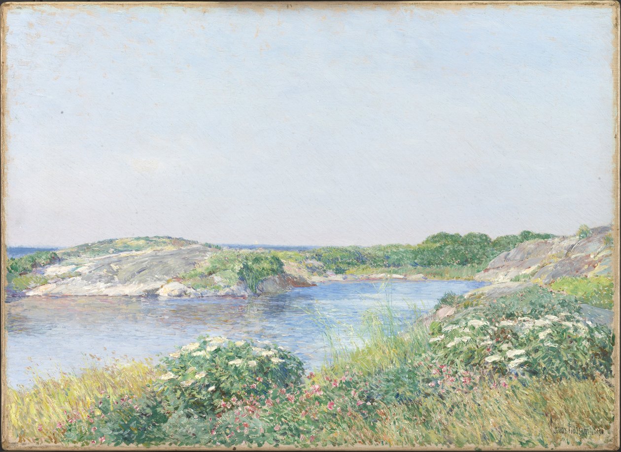 El pequeño estanque, Appledore de Childe Frederick Hassam